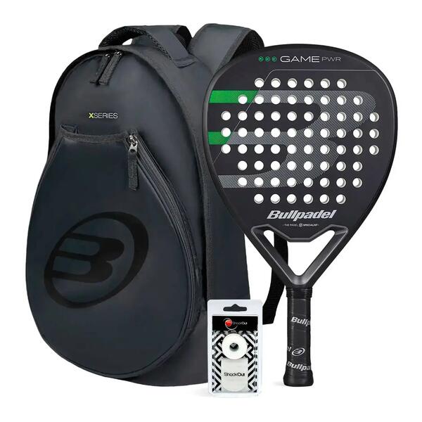 BULLPADEL Pack Bullpdel Game Pwr Mochila Negra