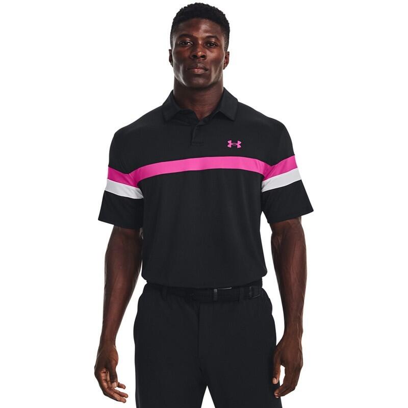 UNDER ARMOUR Under Armour Blocked Herren Golf Polo Schwarz