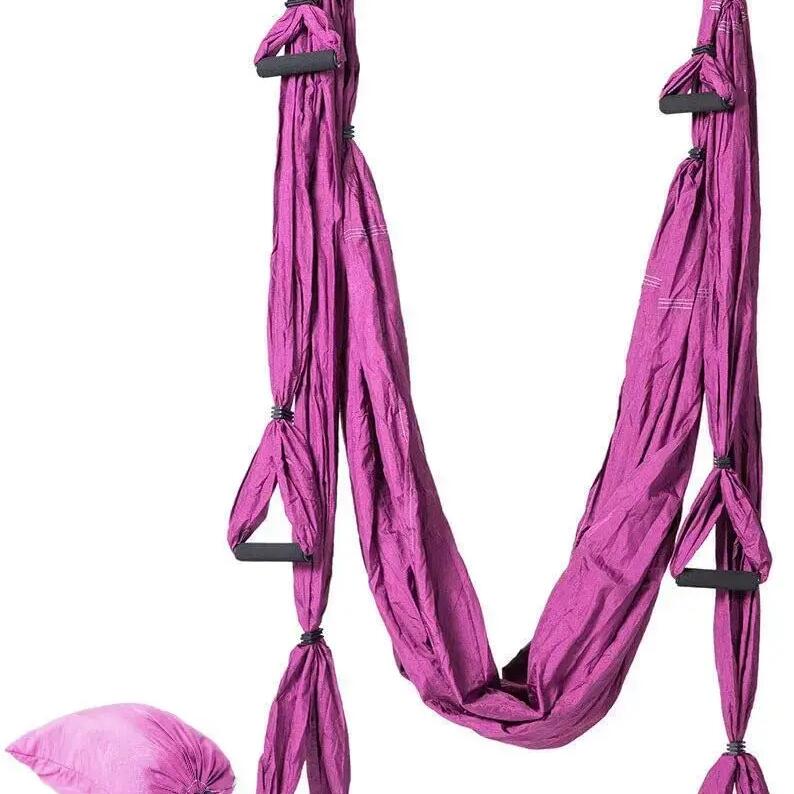 Yoga Swing | Anti-Gravity Purple Yoga Swing | Aerial Hammock for Yoga Asanas FF