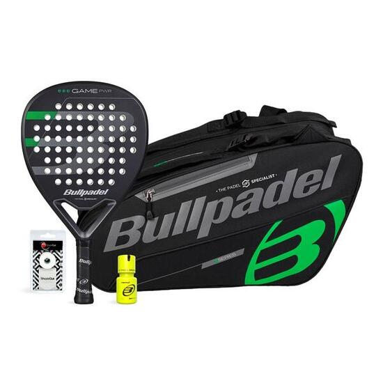 Pack Bullpdel Game Pwr Sac De Padel Noir Dry Grip