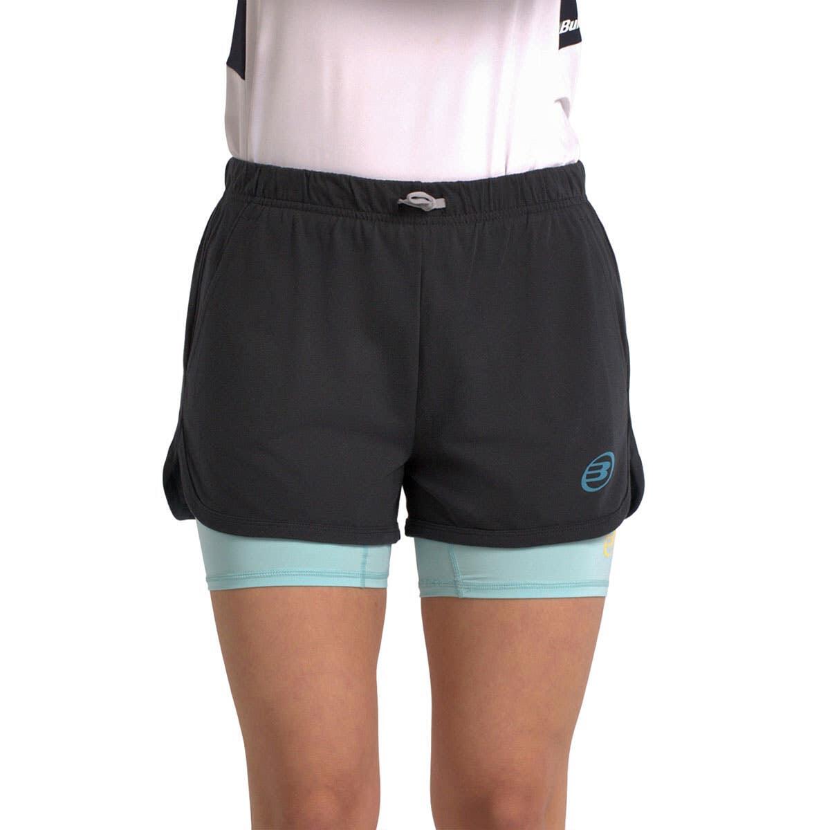Bullpadel - Short Bullpadel Bailo Femme - T-shirt Manches Courtes - Noir - Decathlon