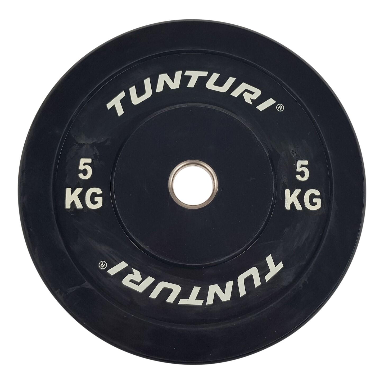 TUNTURI Gumový kotouč BUMPER TUNTURI 5 kg, černý