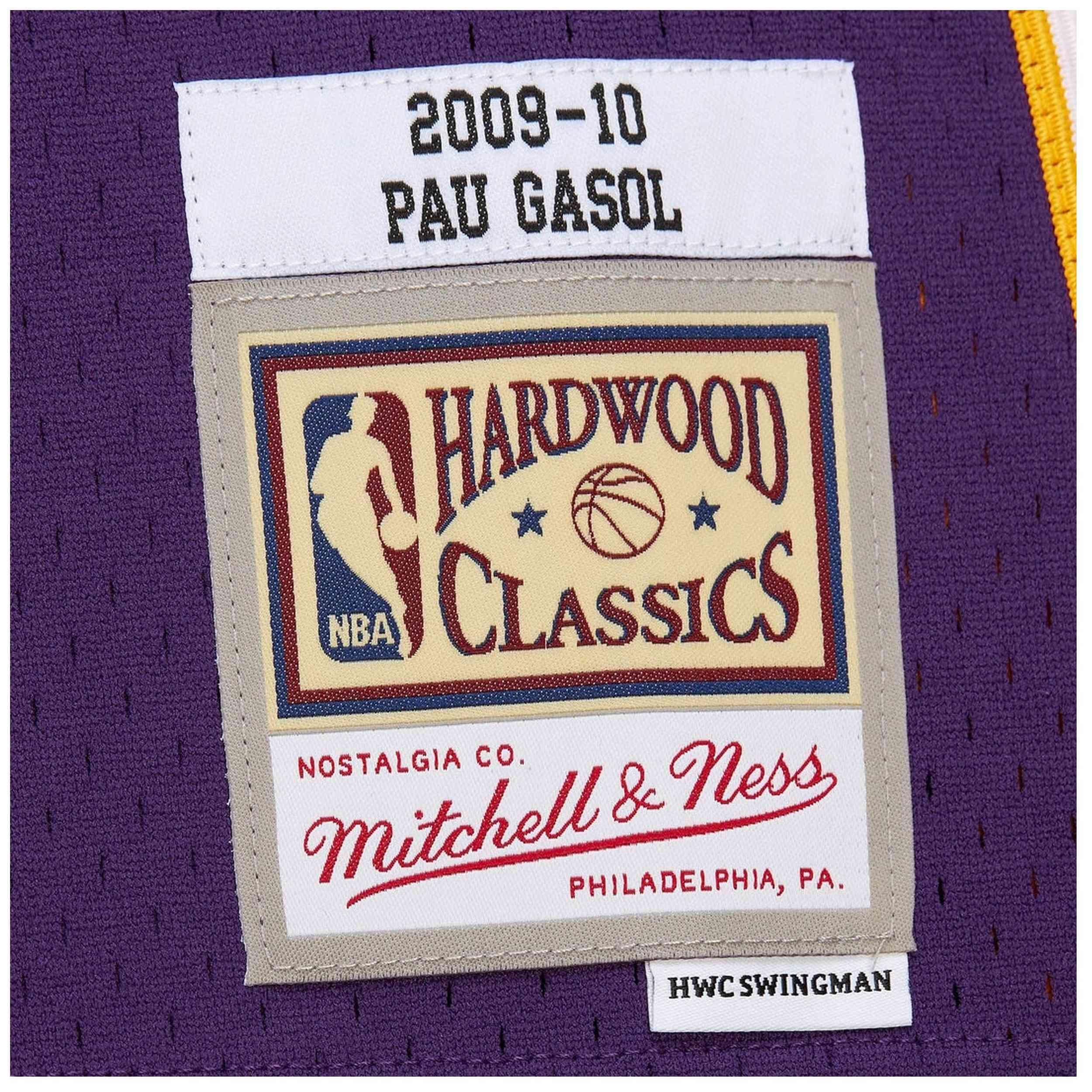 Maillot de basket Mitchell & ness modèle JY8637LALPURP pour homme 3/4