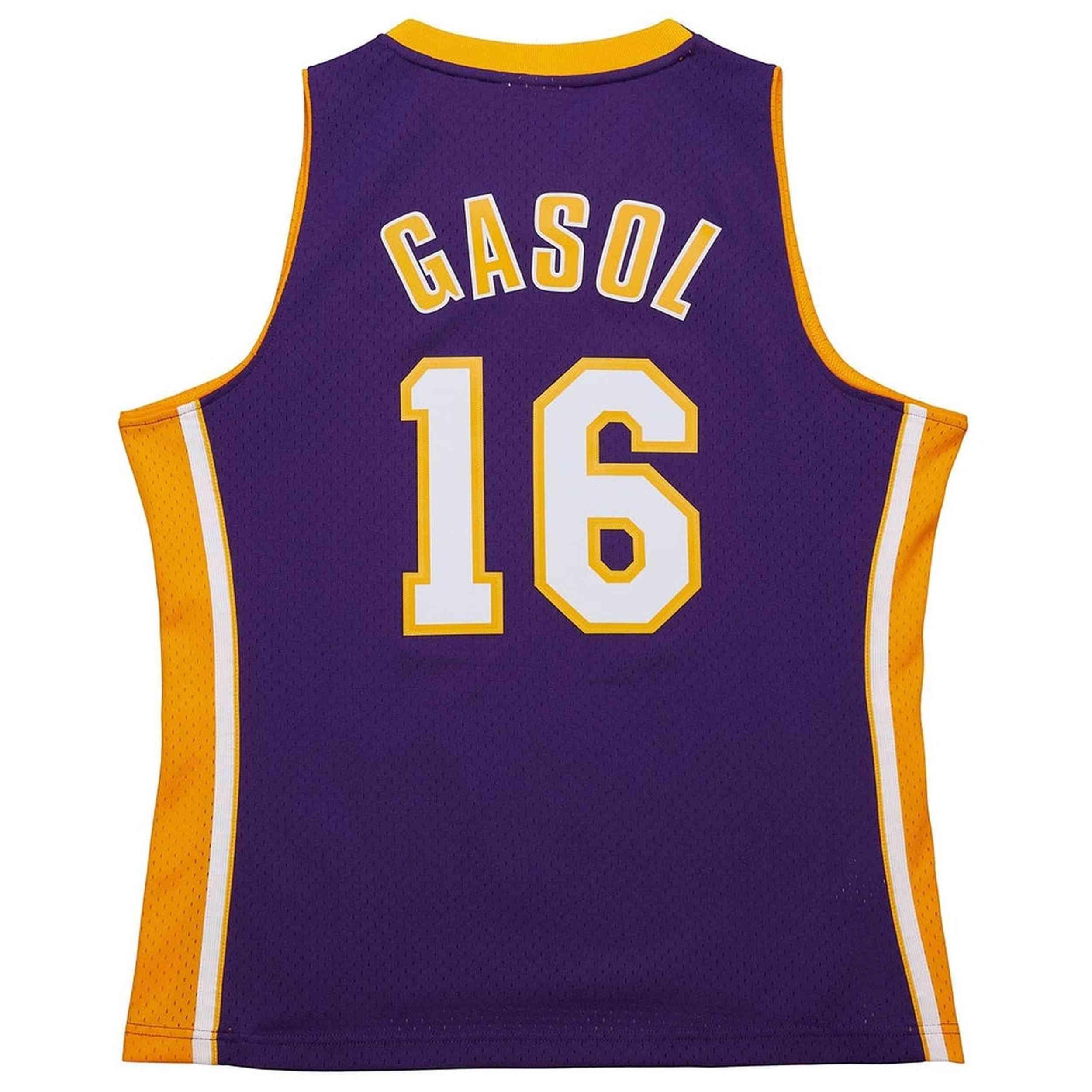 Maillot de basket Mitchell & ness modèle JY8637LALPURP pour homme 2/4