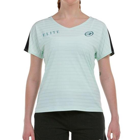 Camiseta Bullpadel Gemma Triay 25V Verde Agua Bicolor