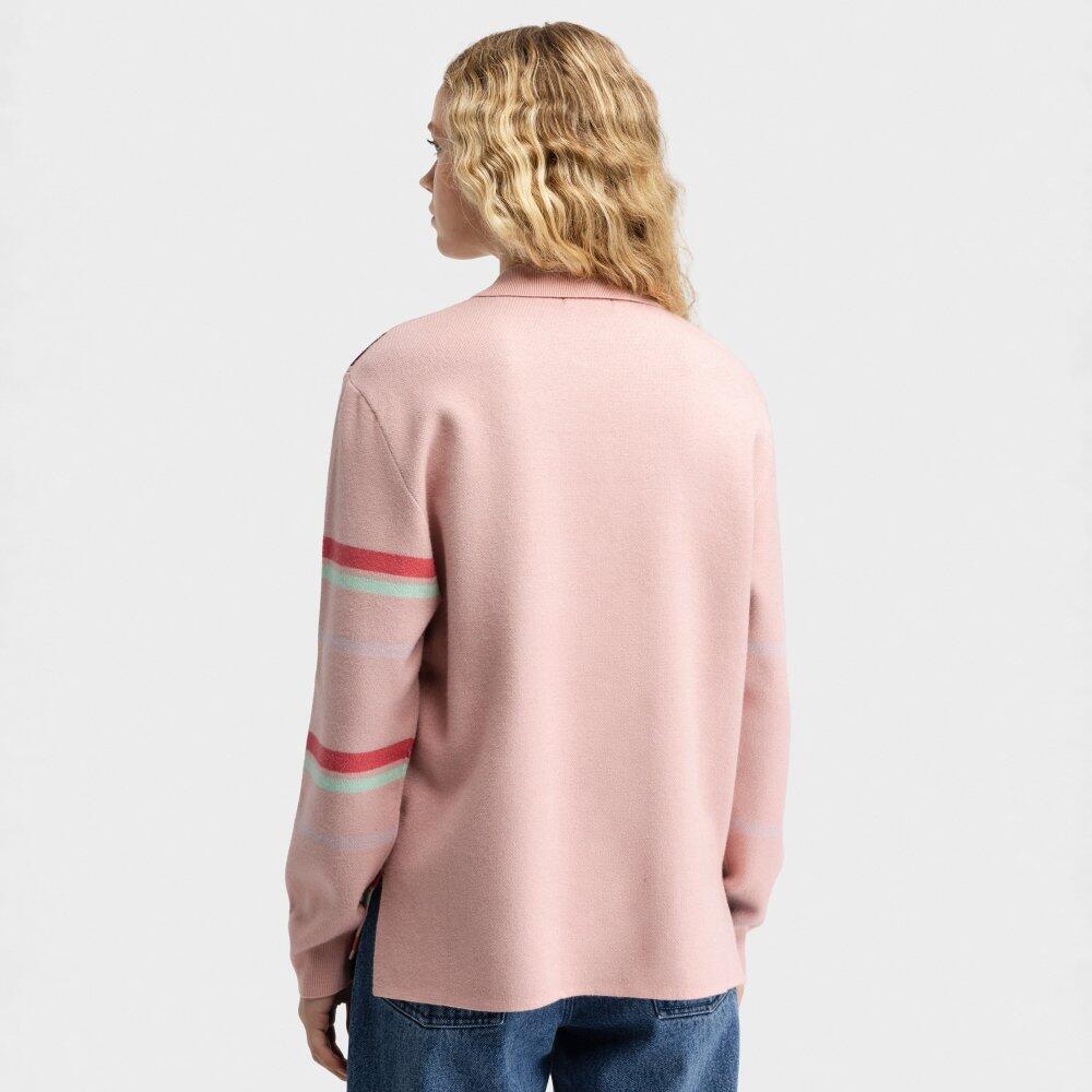 Polo in maglia a maniche lunghe da donna Verelle-W Pink Rosa 6/6