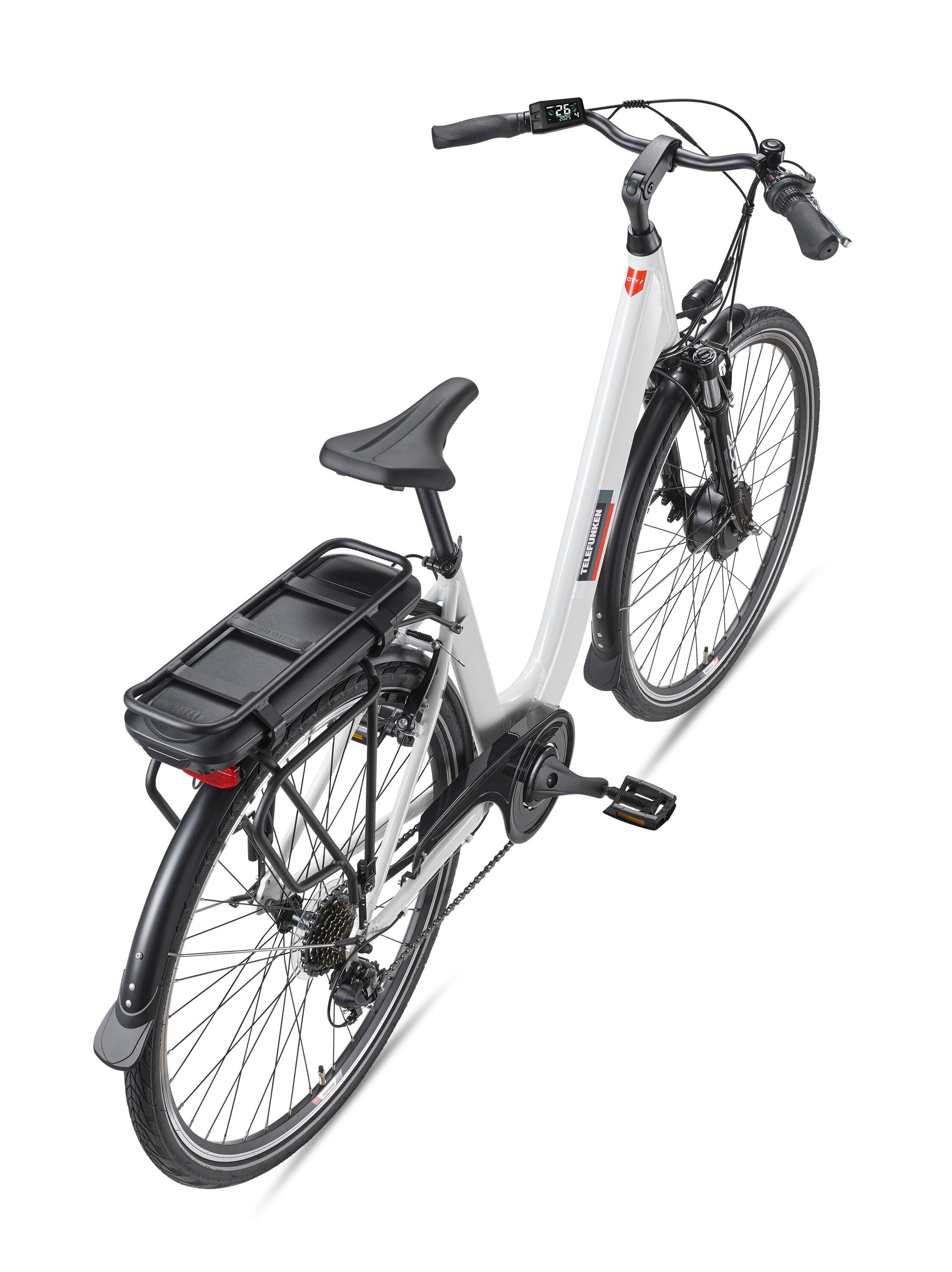E-Bike RC826 28 Zoll 7-Gang Pedelec City Elektrofahrrad Herren Damen weiß 3/7