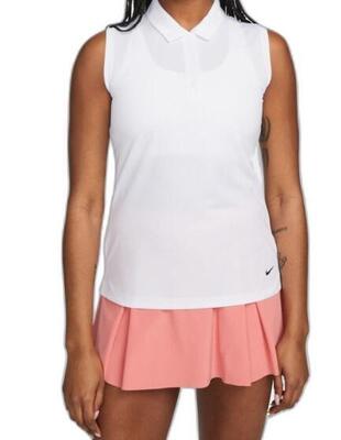 Polo Golf Nike Dry Fit Victory Mujer Blanco