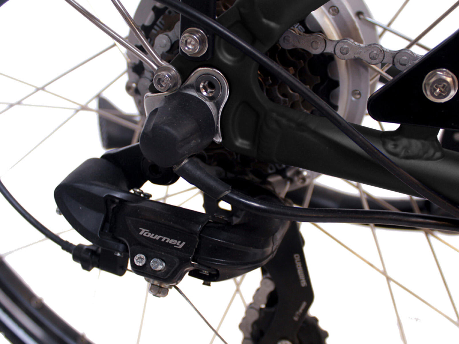 Degreaser dames ebike 50 cm 10.4 Ah 7sp zwart 2/5