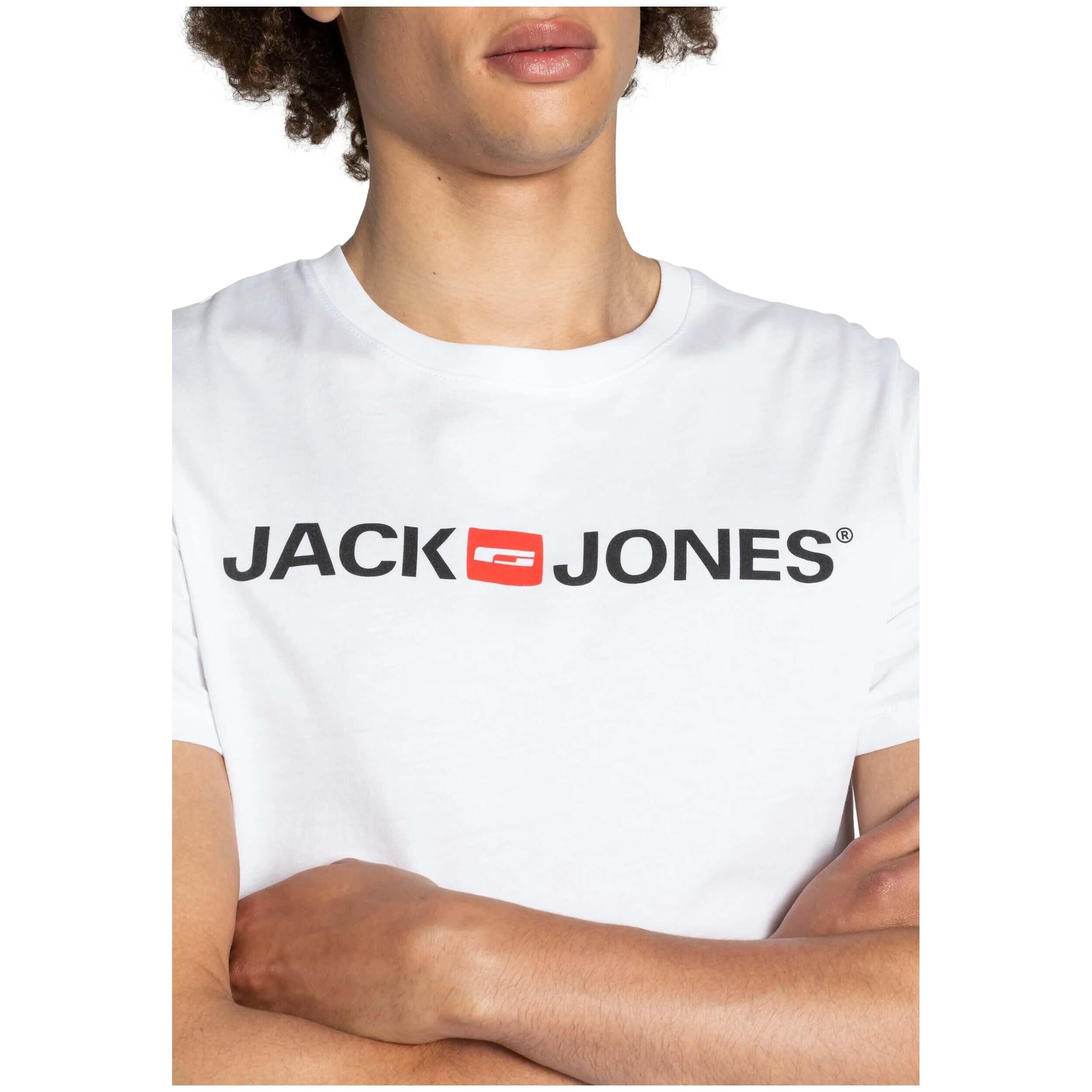 Maglia a maniche corte Jack&jones modello 12137126-WHITE per uomini 5/5