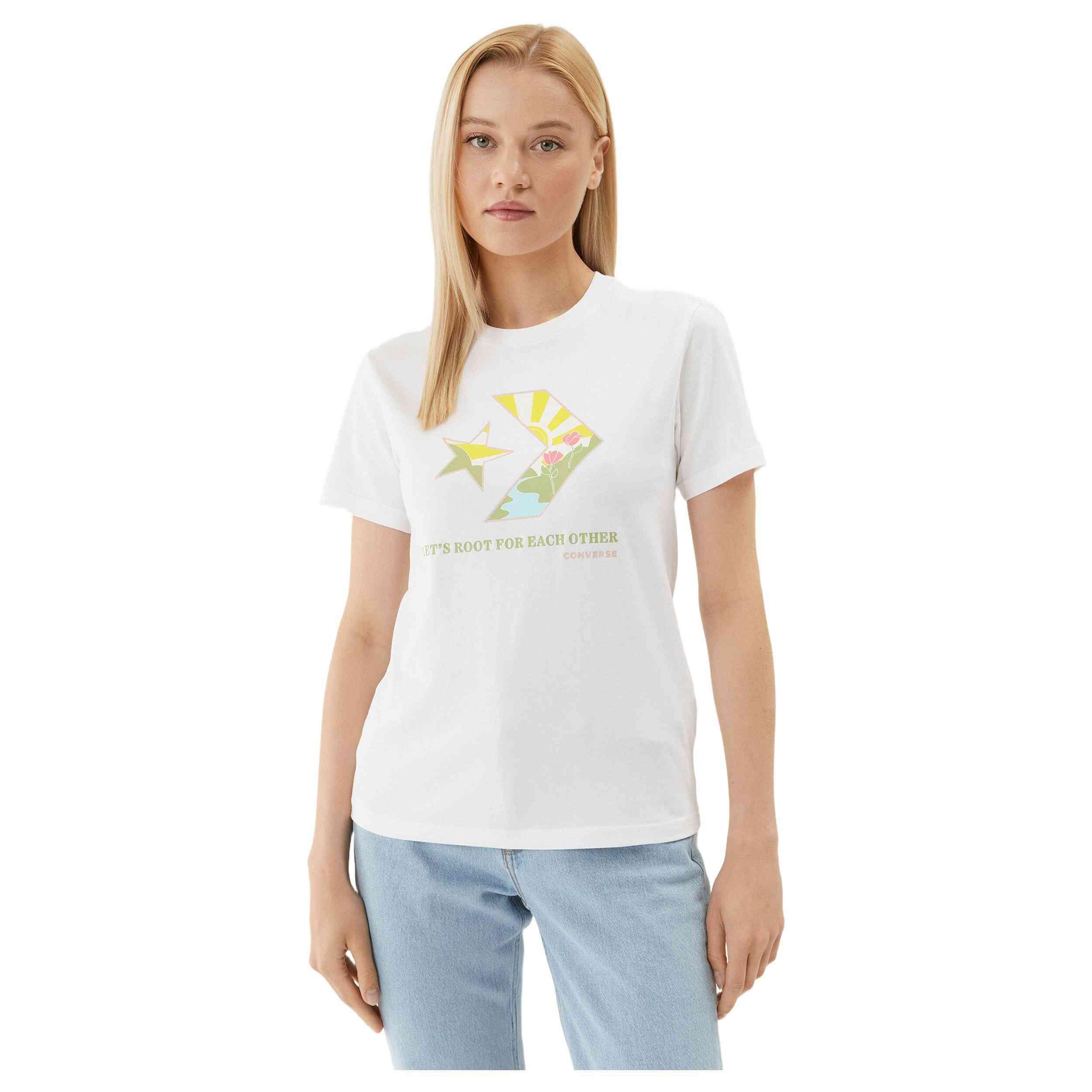 T-shirt Converse modèle 10025214-A01 pour femmes 1/4