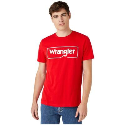 T-shirt met korte mouwen wrangler model w7h3d3xwo00 voor mannen