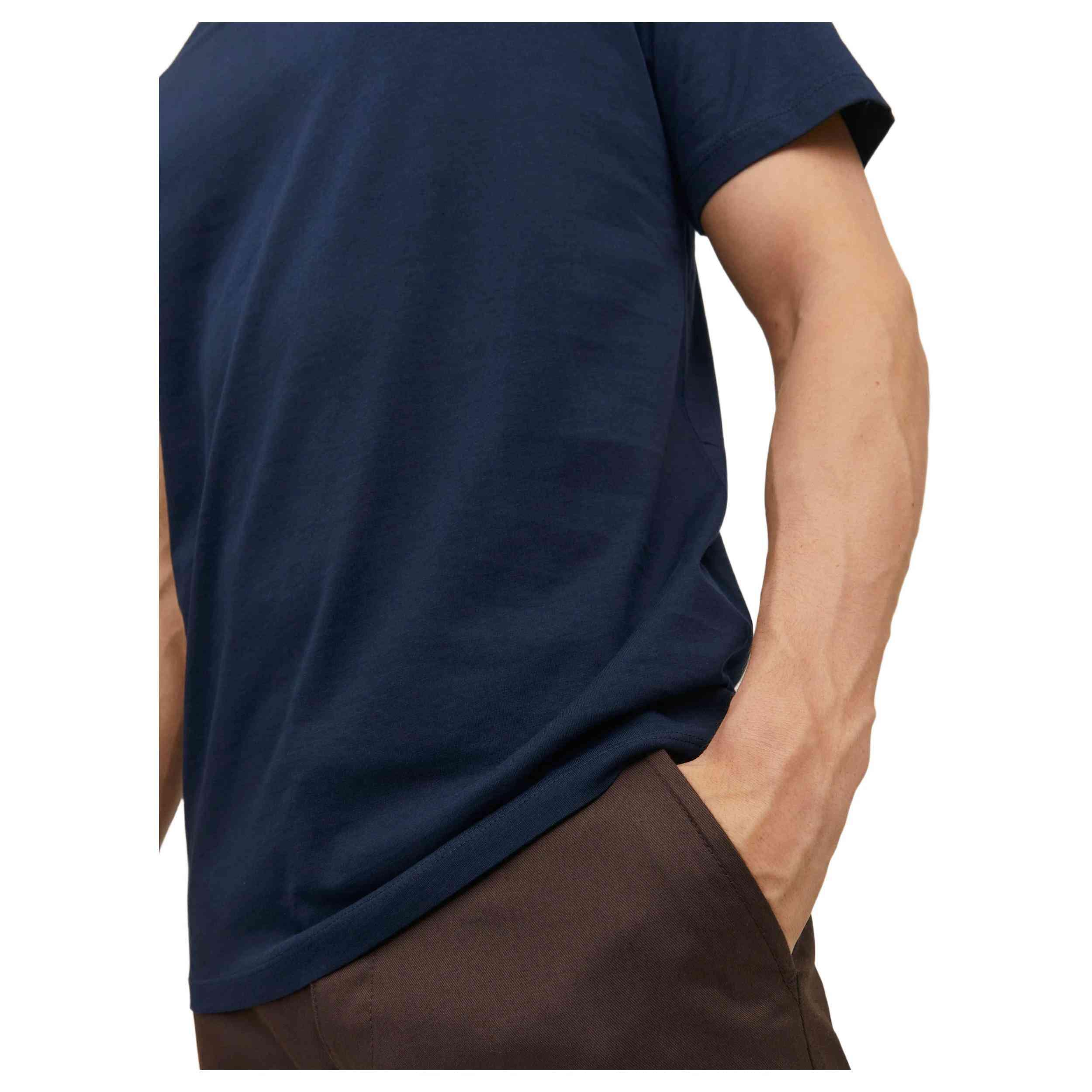 T-shirt Jack&jones modèle 12156102-NAVY pour homme 5/5