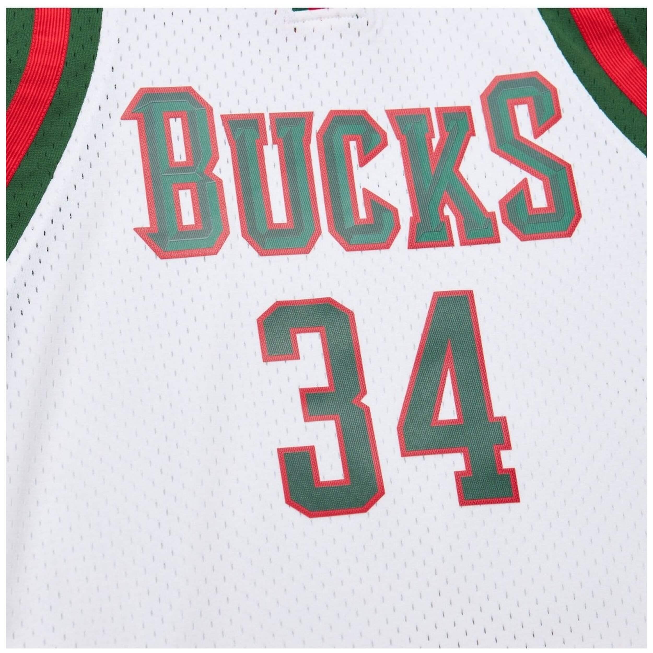 Maillot de basket Mitchell & ness modèle SMJY7836-MBU13GANWHIT pour homme 3/5