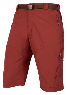 Short Endura Hummvee Short With Liner Rouge Homme