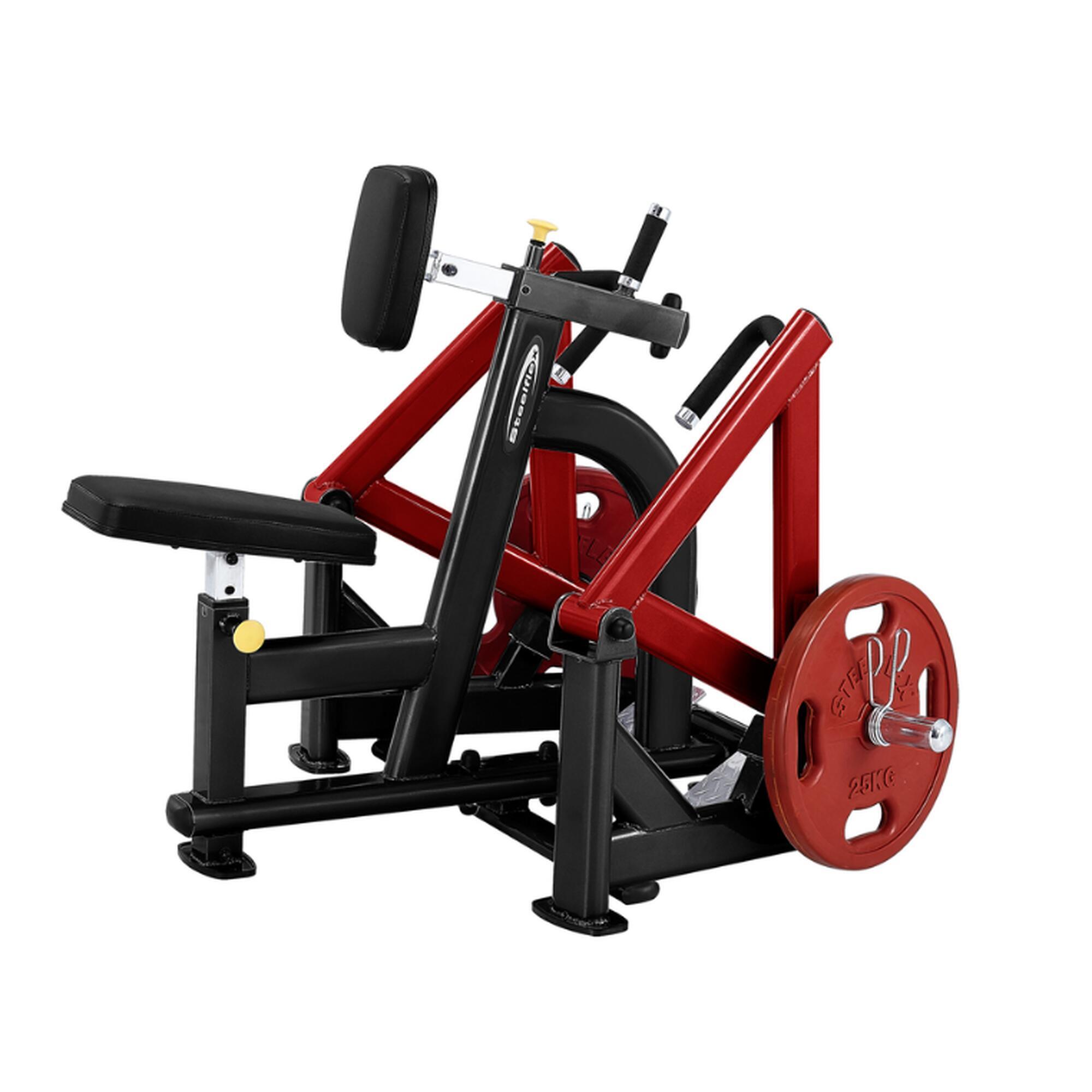 Steelflex - Rameur Assis Steelflex Plateload - Appareil Multifonction - Noir - Taille Unique - Decathlon