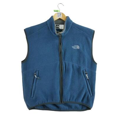 Tweedehands - heren retro blauwe fleece jas - zeer goede staat