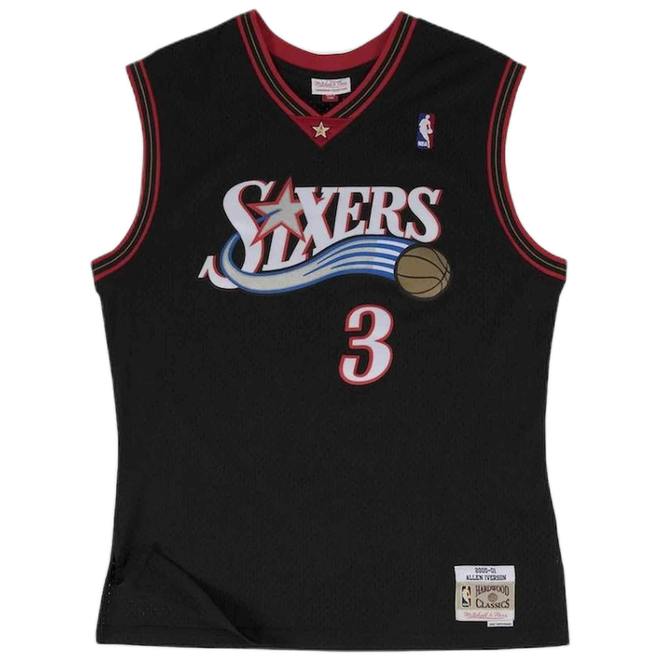 Maglia da basket Mitchell & ness modello SMJYGS18201-P76BLCK00AIV per uomini 5/7