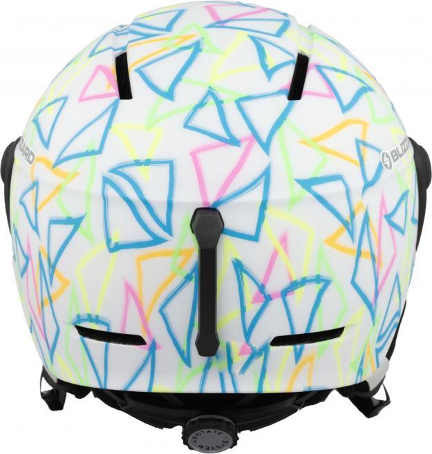 Kask narciarski juniorski Blizzard Flash Visor Junior white/multicolor 3/3