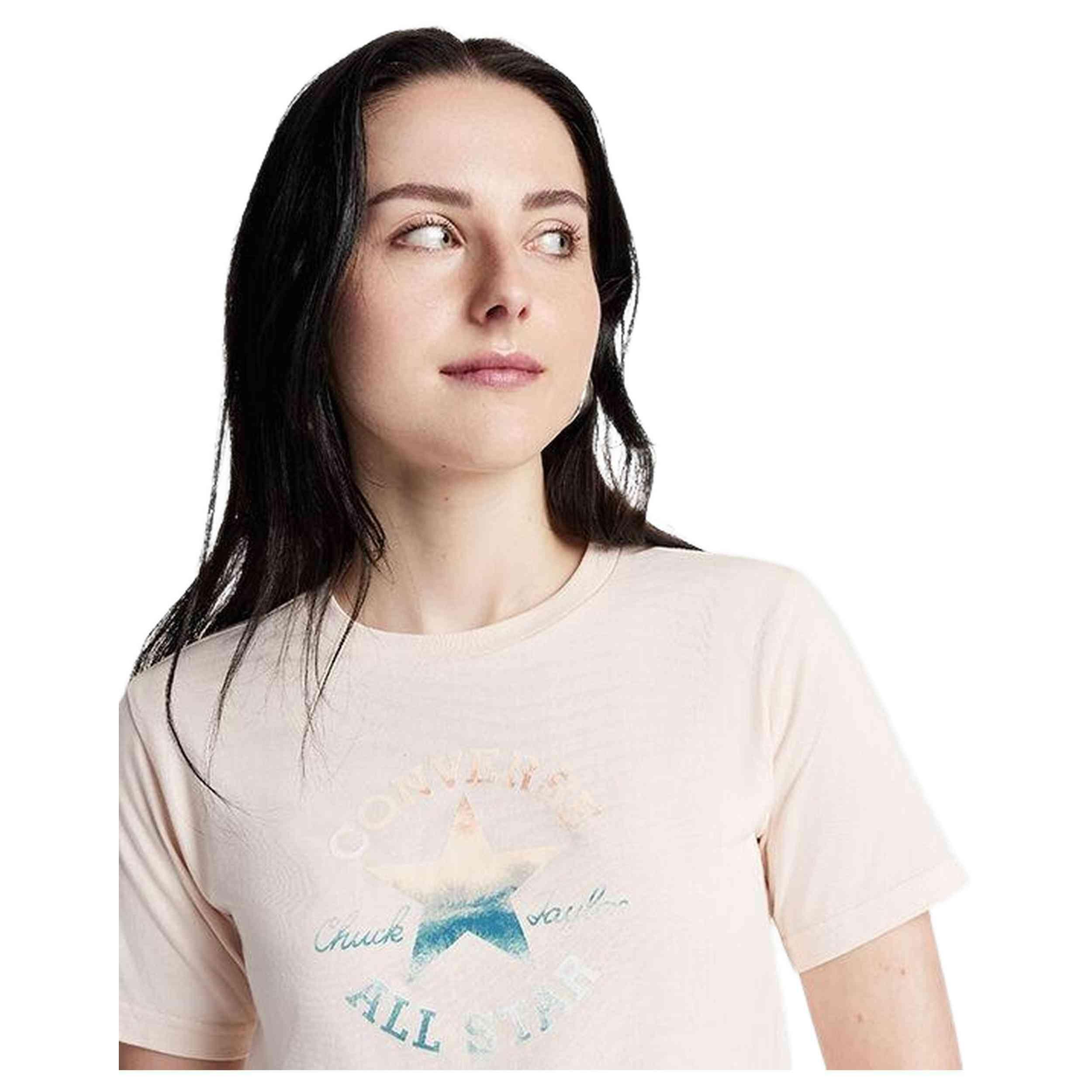 T-shirt Converse modèle 10027385-A03 pour femmes 3/4