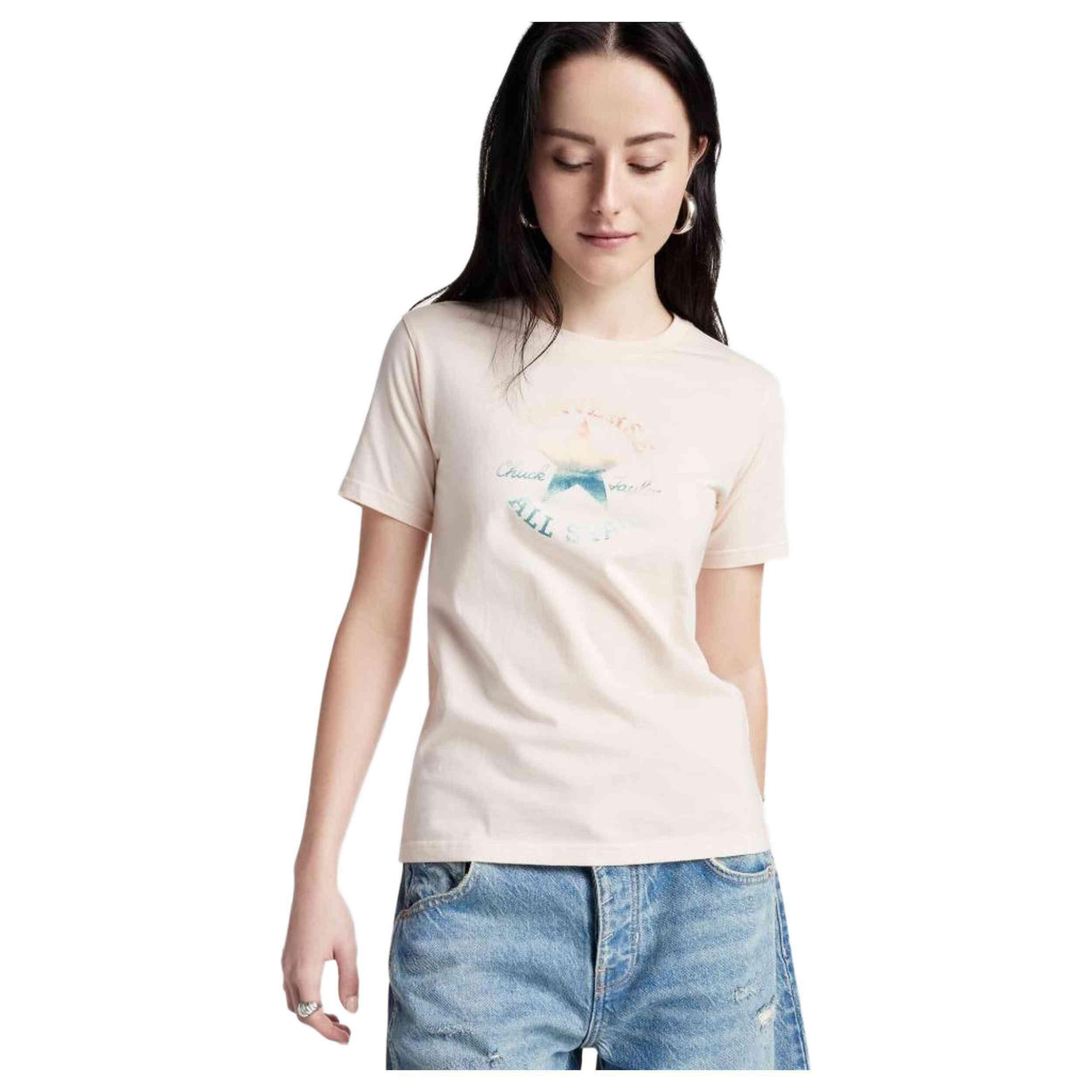 T-shirt Converse modèle 10027385-A03 pour femmes 1/4