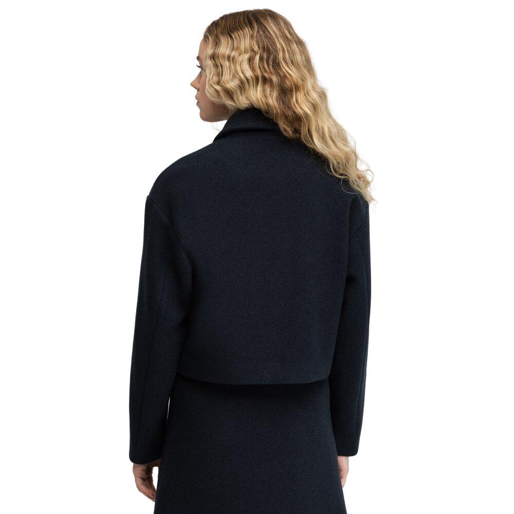 Damen kurze wolljacke Strodet-W Black Schwarz 2/6