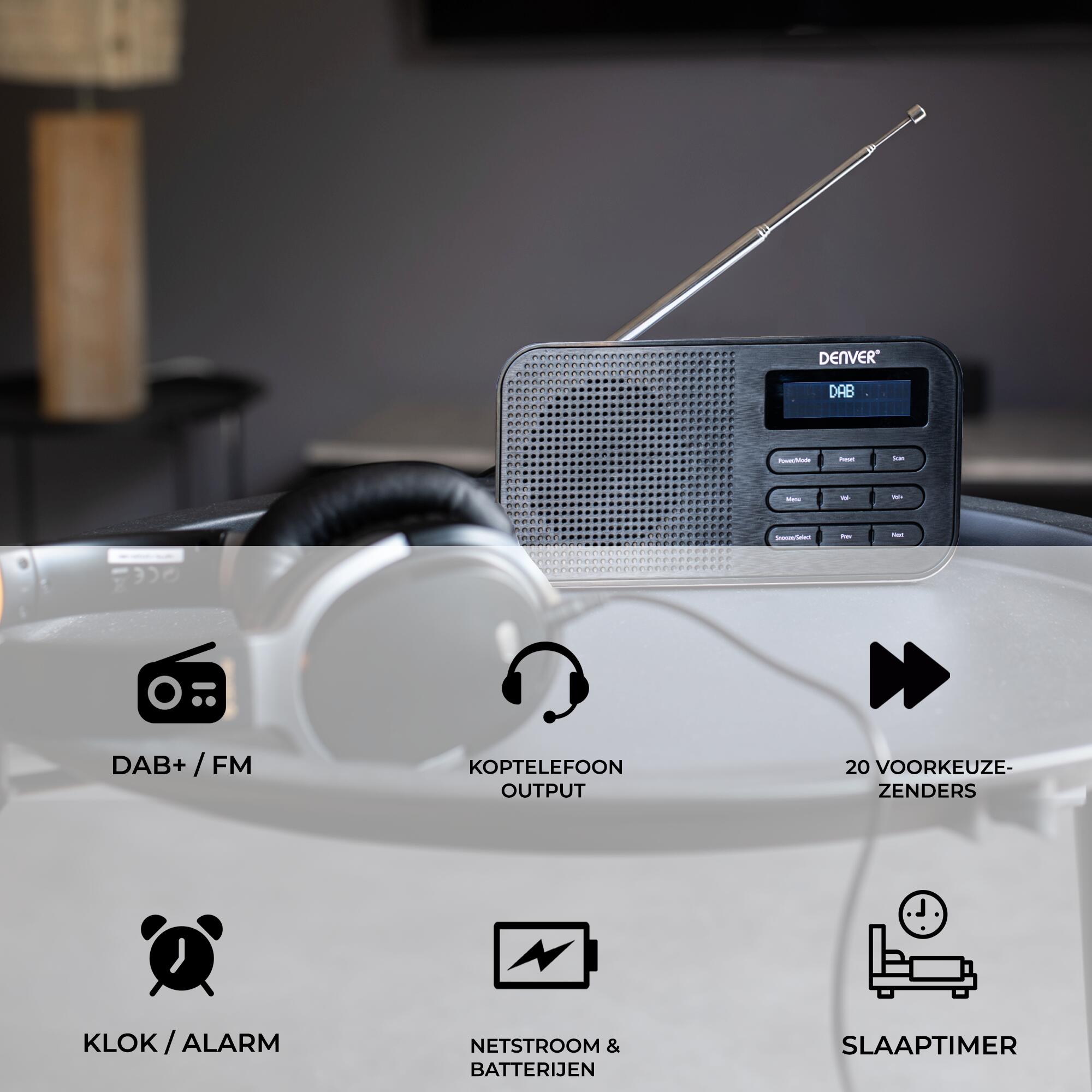 Denver DAB42B DAB Radio d’urgence/Kit d’urgence 3/7