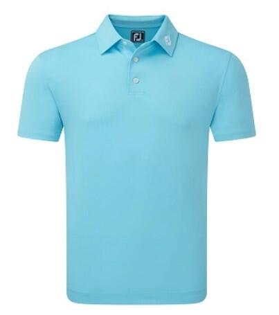 FOOTJOY Footjoy Stretch Pique Solid Herren Golf Polo Blau