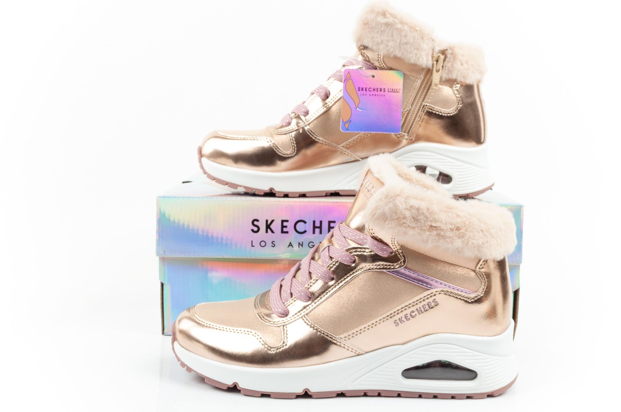 Chaussures de sport pour enfants Skechers Uno-Cozy isolées 7/7