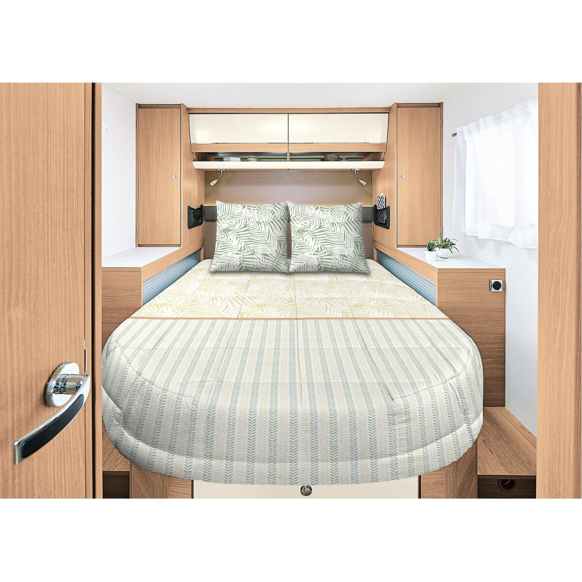 Incasa - Incasa Prêt À Dormir Ecolodge 160x200 Cm Lit Central - Lit De Camps - Taille Unique - Decathlon