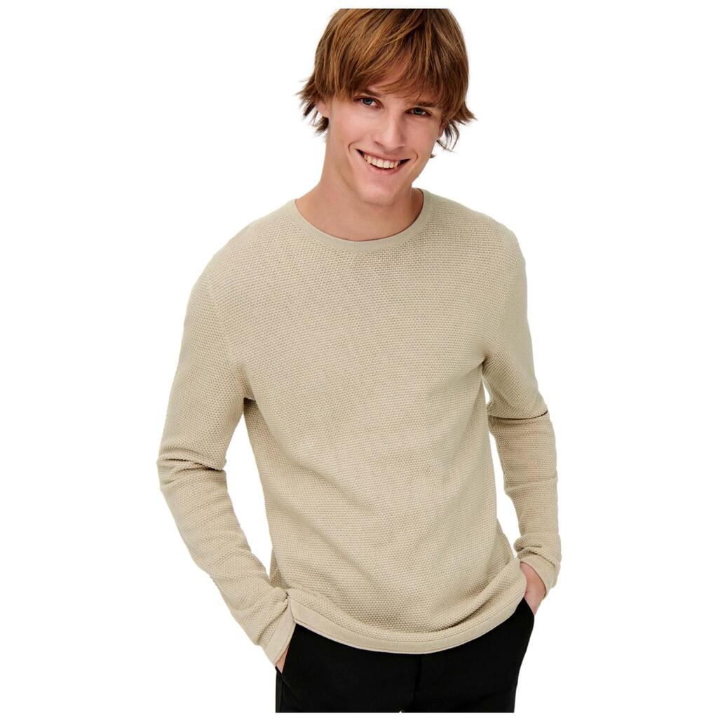 Long-sleeve t-shirt Only & sons model 22016980-SILVER for man