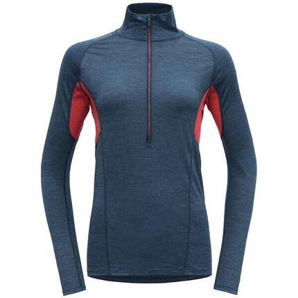 Rollkragen W RUNNING MERINO 130 ZIP NECK