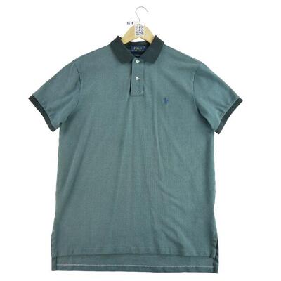 Second life - Kurzarm-Herren-Poloshirt Blau - Wie neu