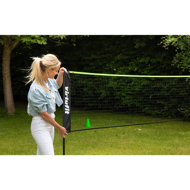 PLASA DE BADMINTON SI TENIS CU GEANTA DE DEPOZITARE 510 CM VIRTUFIT