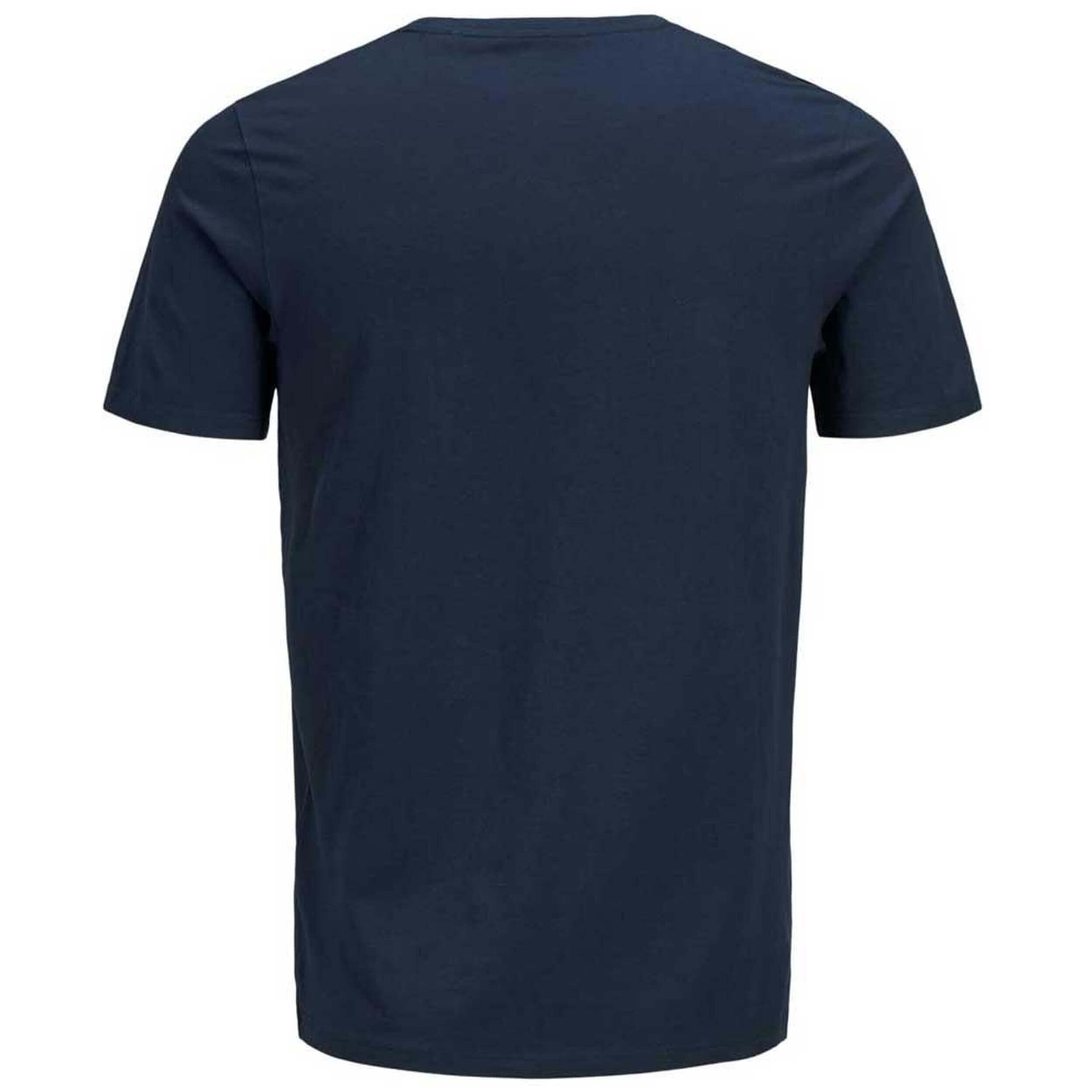 Camisola de Manga Curta Homem Jack & Jones  12137126  Azul Marinho 5/5