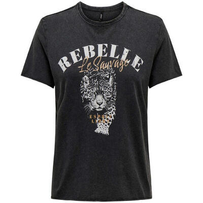 T-shirt met korte mouwen only model 15215721-phantom voor vrouwen