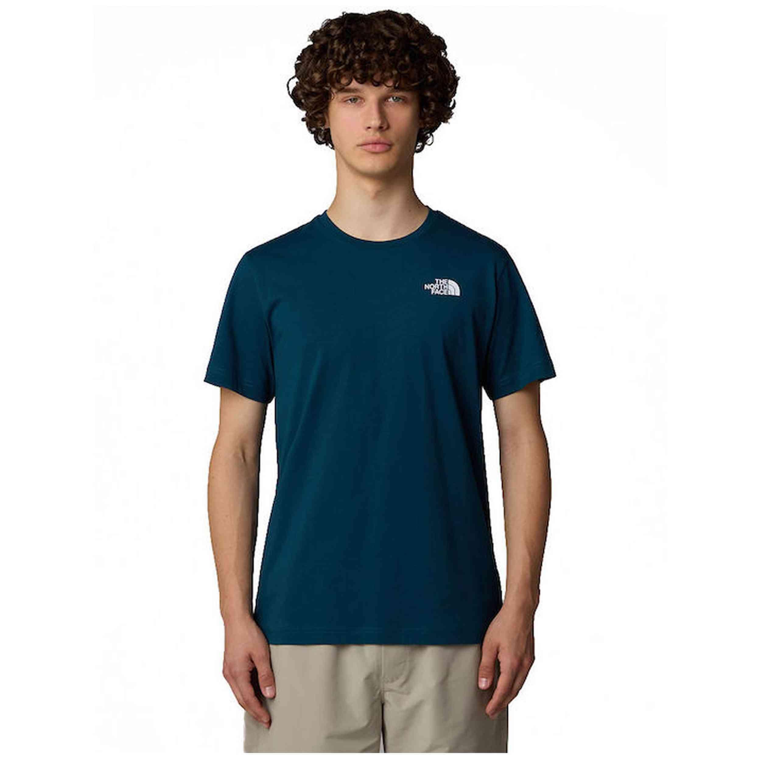 THE NORTH FACE NF0A89FPT4S M Vertical SS Tee T-Shirt Uomo NF0A89FPT4S Royal blue 3/3