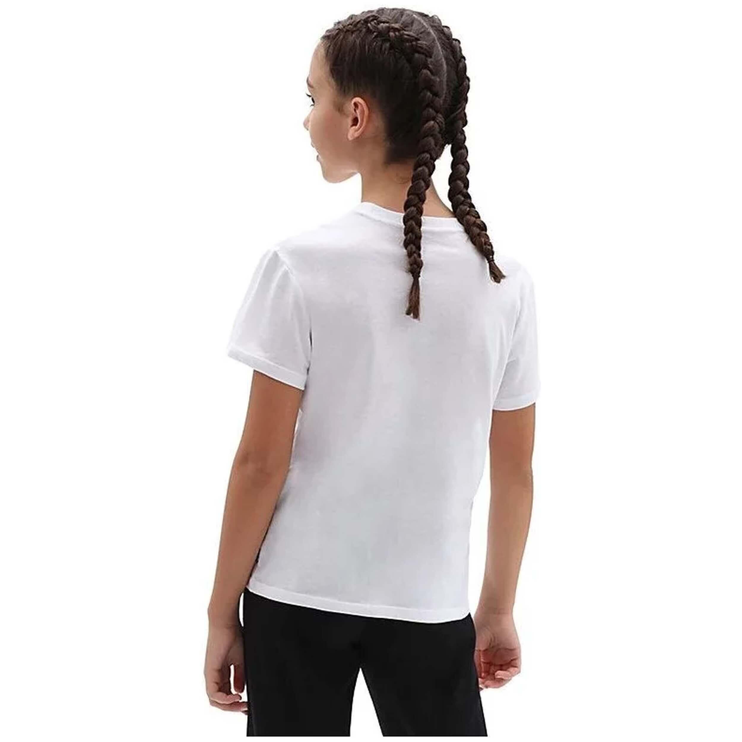 T-shirt Vans modèle VN0A53P2WHT1 pour unisexe enfants 4/5