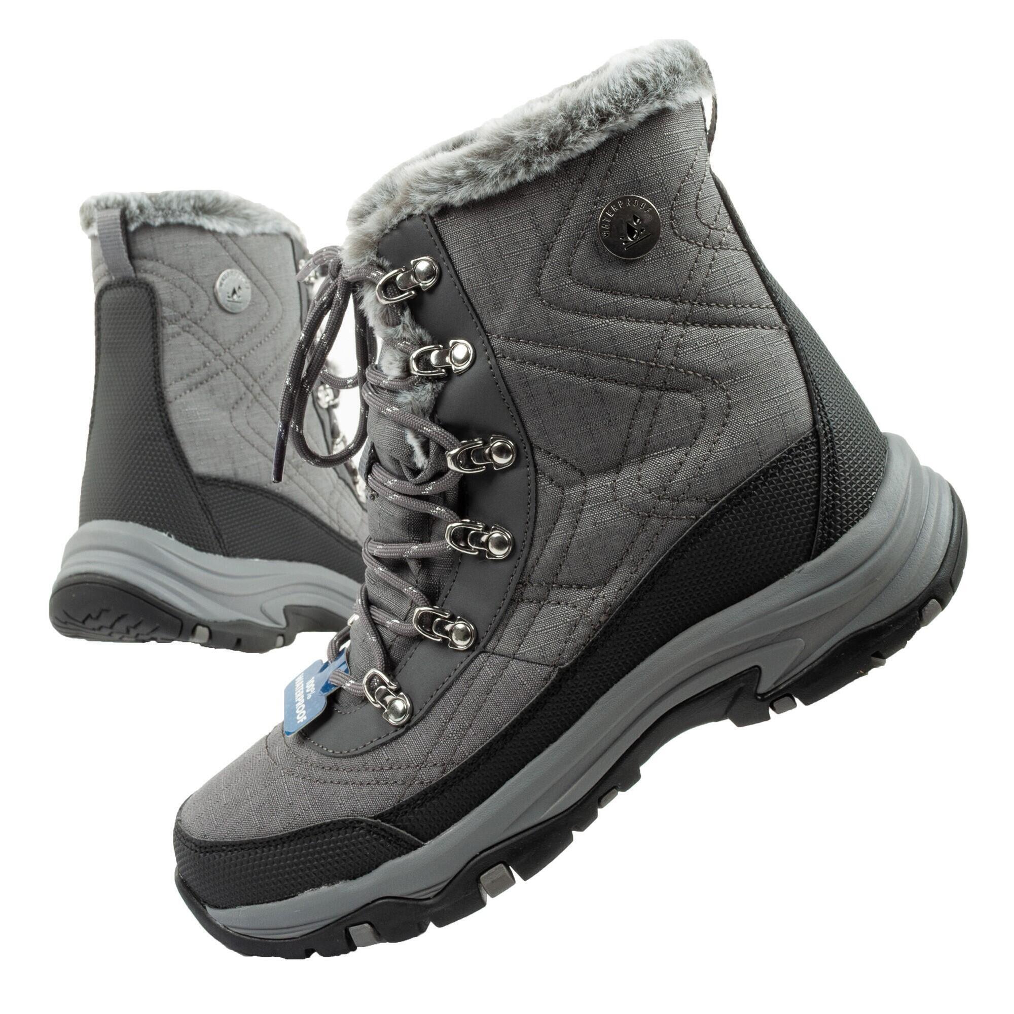 Skechers - Bottes De Neige Pour Femmes Skechers Trego-cold, Isolées Et Imperméables - Bottes De Neige - Gris|noir - Decathlon