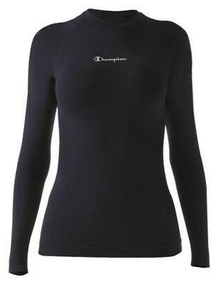 Women's long sleeve baselayer champion seamless black