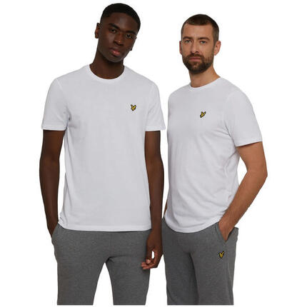 T-shirt à manches courtes pour homme Lyle & Scott Plain Blanc
