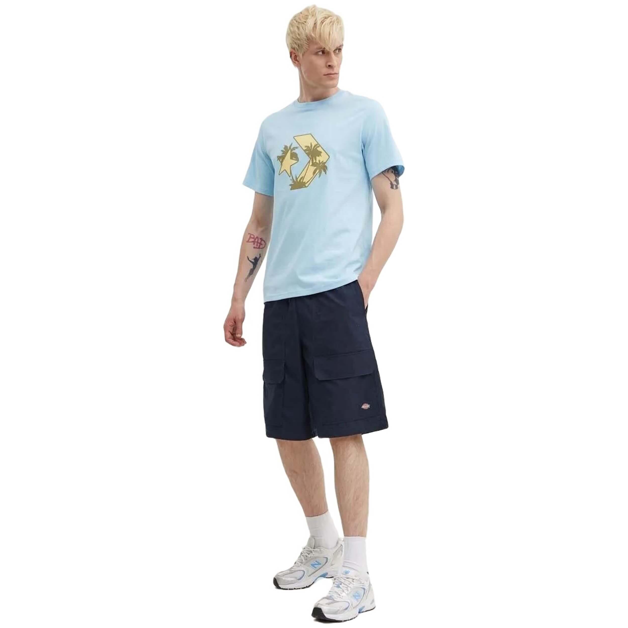 T-shirt Converse modelo 10026417-A03 para homem 3/4