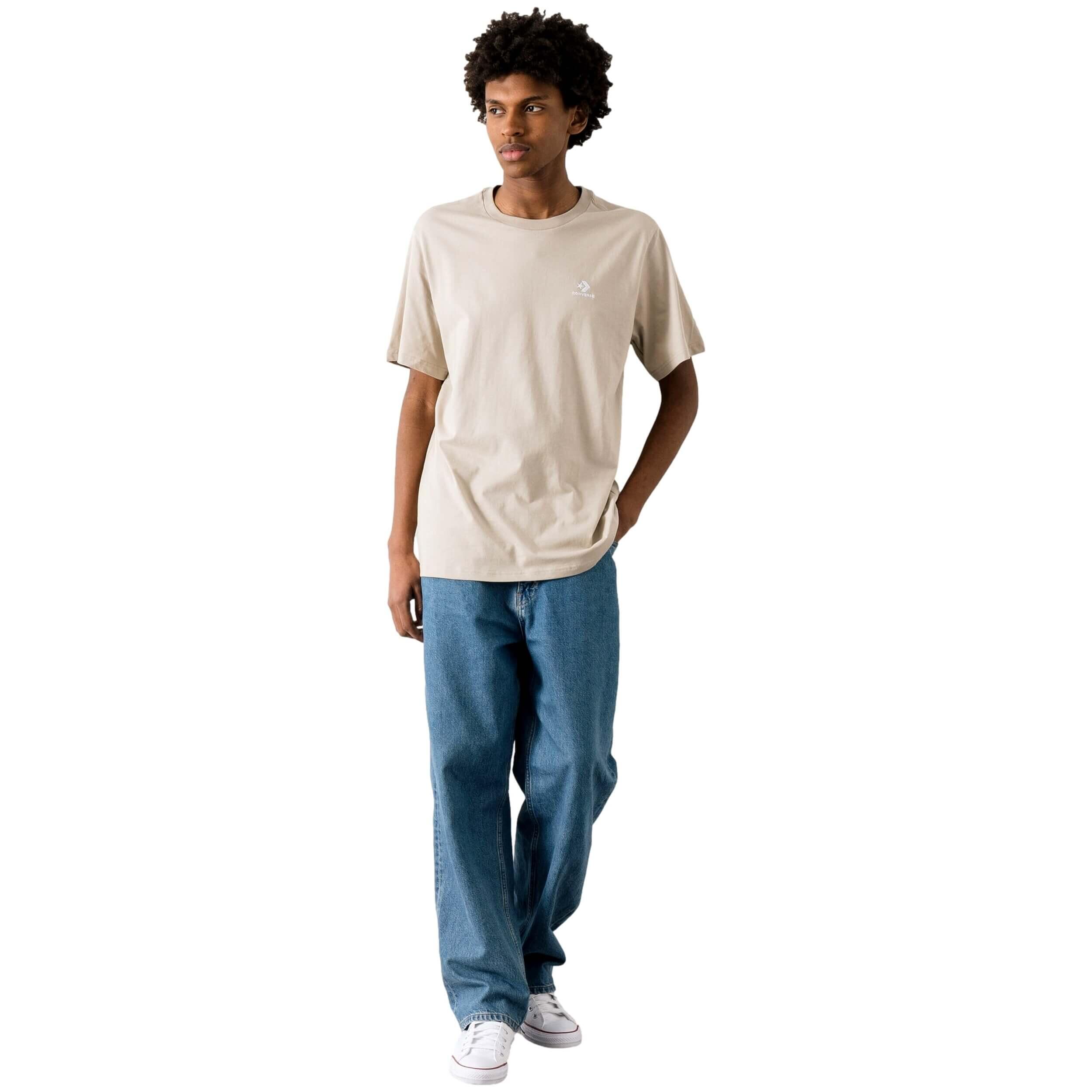 T-shirt Converse modèle 10023876-A09 pour unisexe 3/5