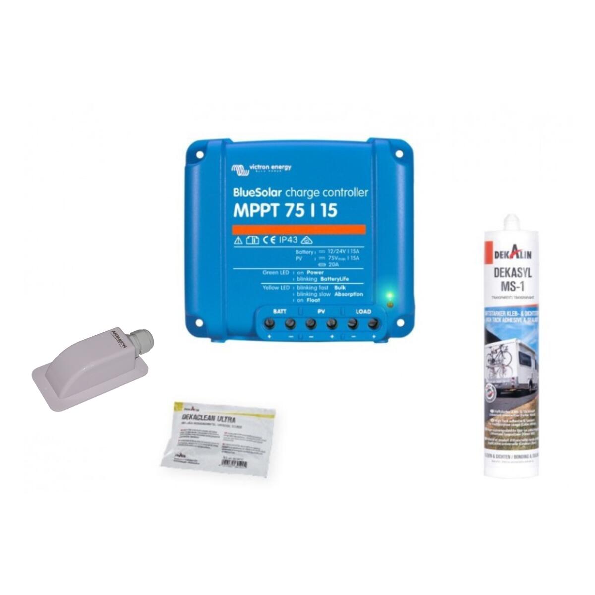 Pack Panneau solaire 160W camping car + Kit de pose solaire avec régulateur de 4/5