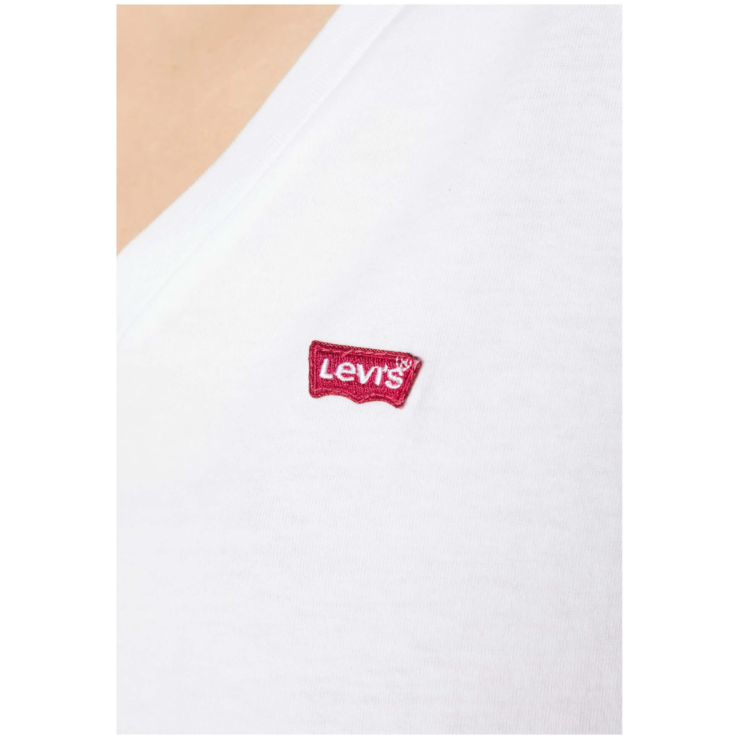 Camiseta para Mujer Levis Perfect vneck  Blanco 5/5