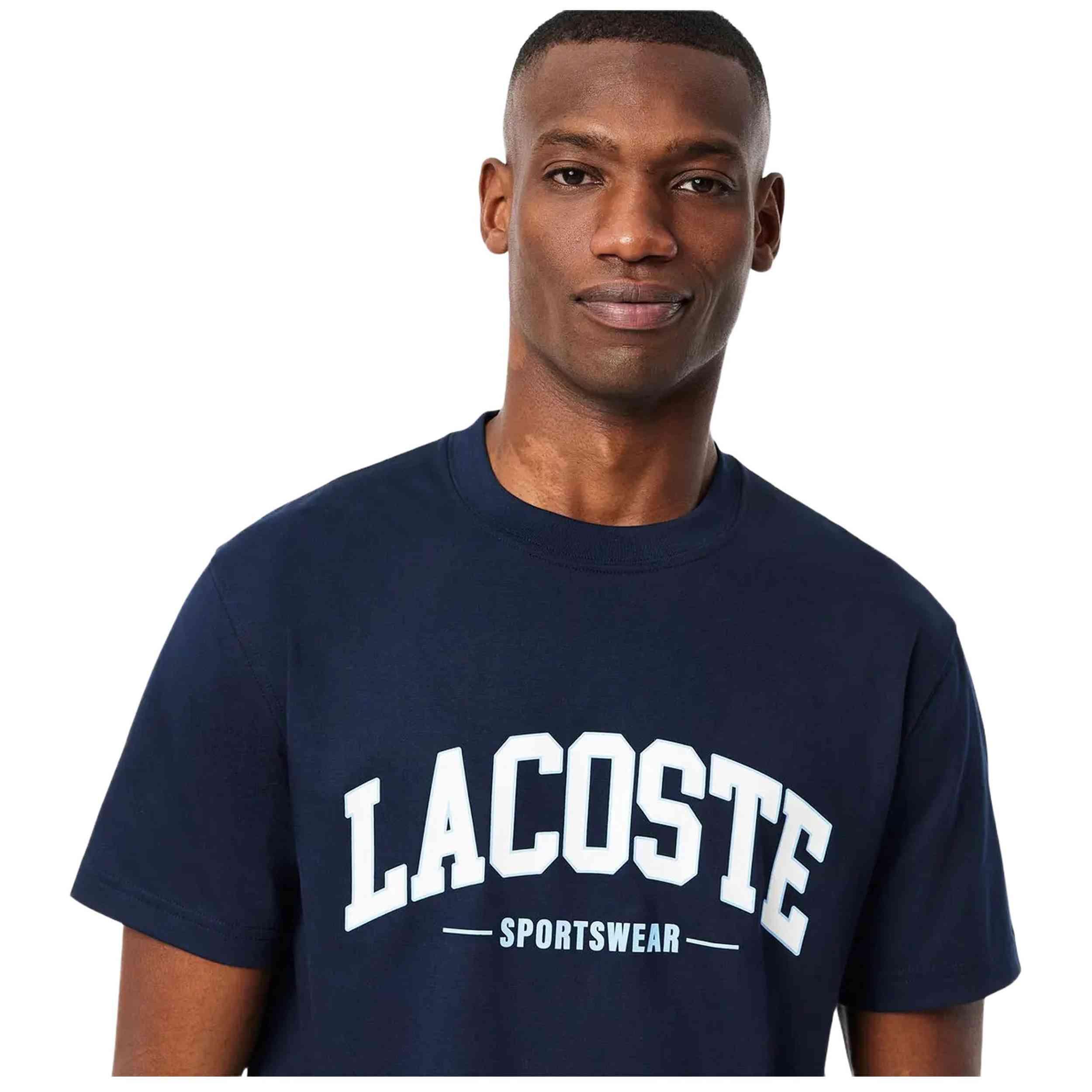 Camiseta Diseño Logotipo Curvado para Adultos Unisex Marino 5/5