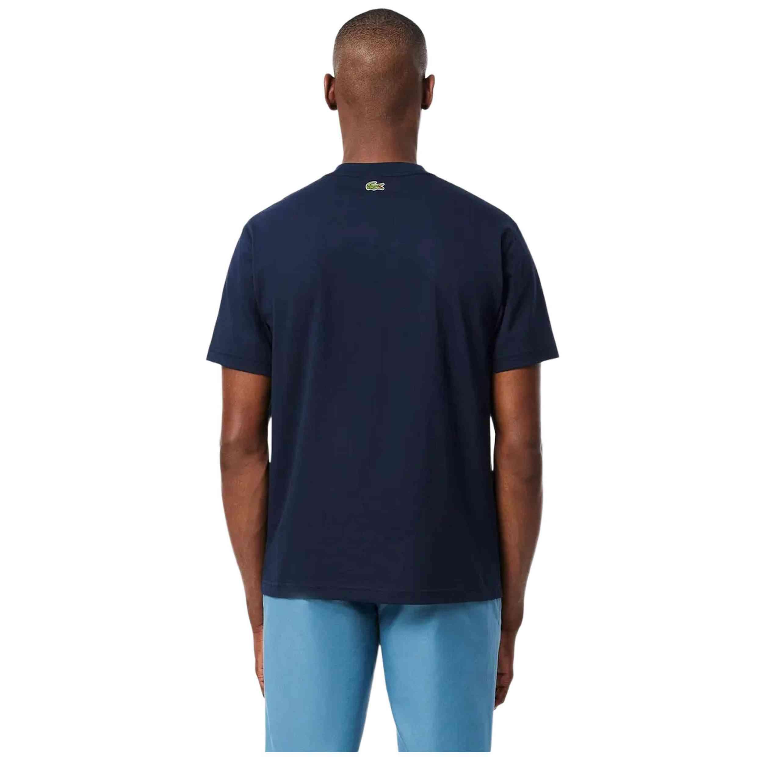 Camiseta Diseño Logotipo Curvado para Adultos Unisex Marino 4/5