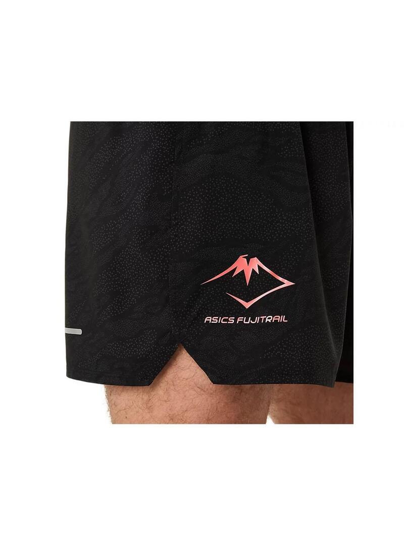 Pantalones cortos para Hombre Asics Fujitrail  Negro 6/6