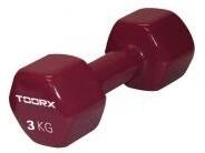 Vinyl dumbbell - per stuk - 5 kg donkergrijs