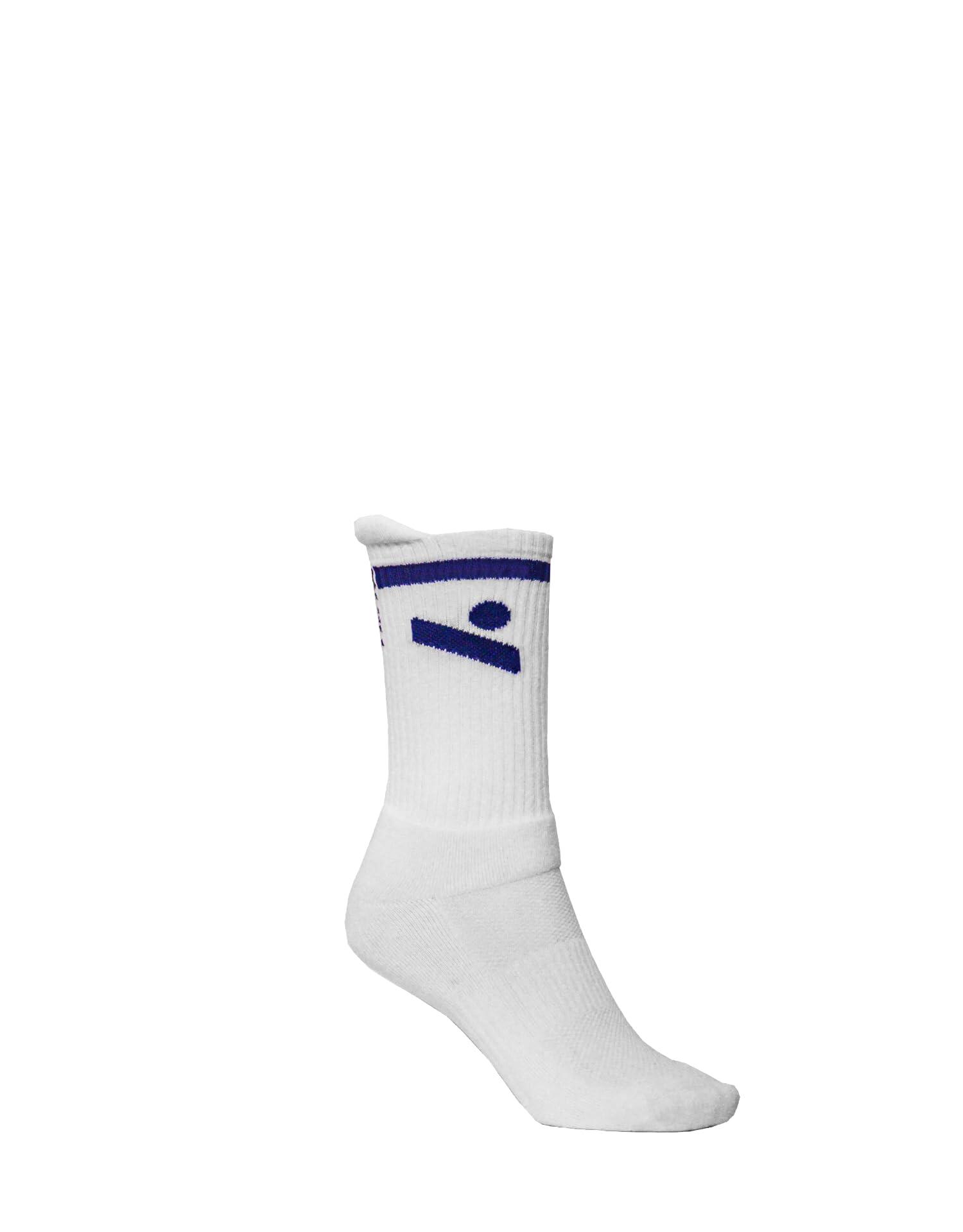 Meias médias de voleibol “Jump” (2 pares) – logótipo azul marinho (32/35) 2/4